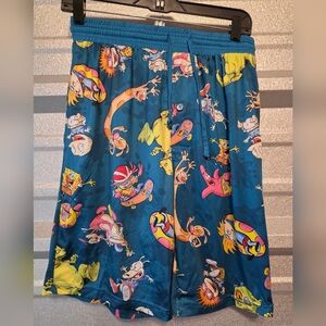 Nickelodeon Blue Cartoon Print Shorts